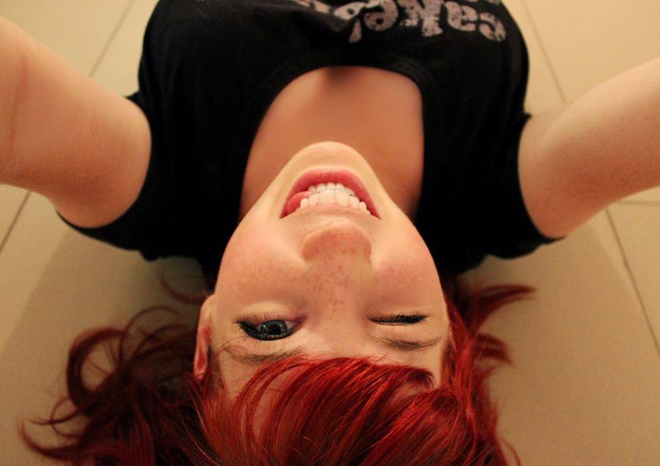 upsidedown selfie