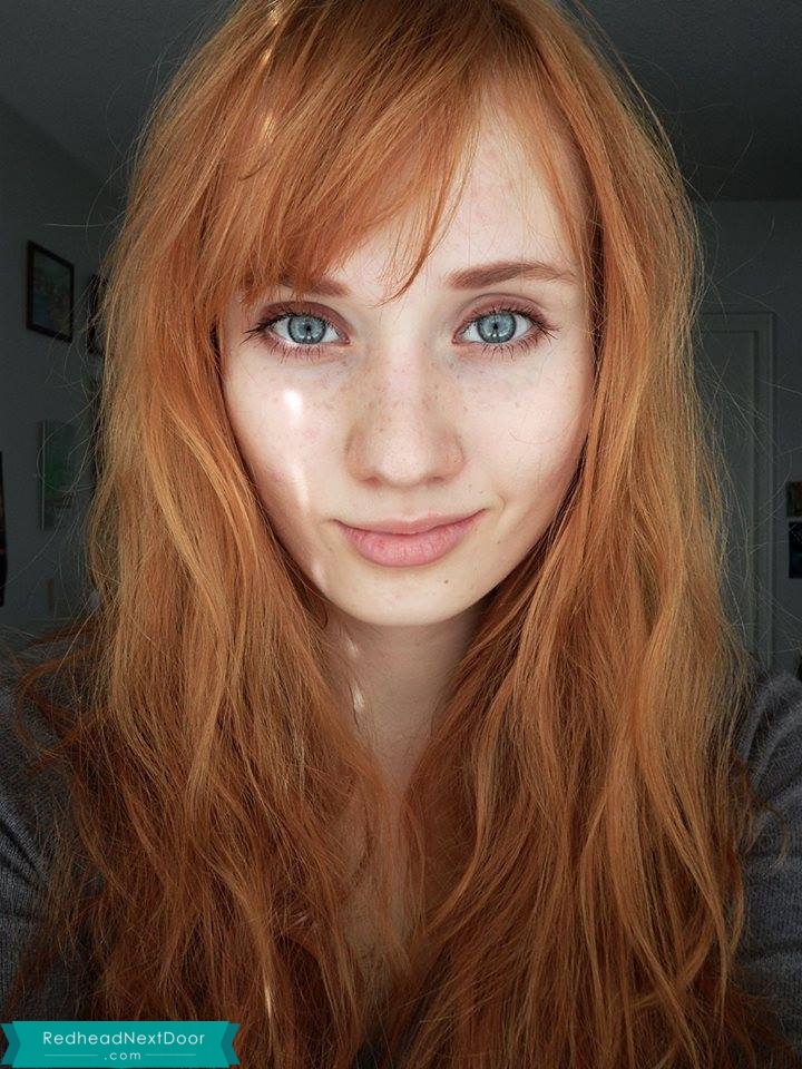 redhead crazy eyes selfie 1