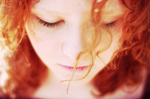 redhead closeup