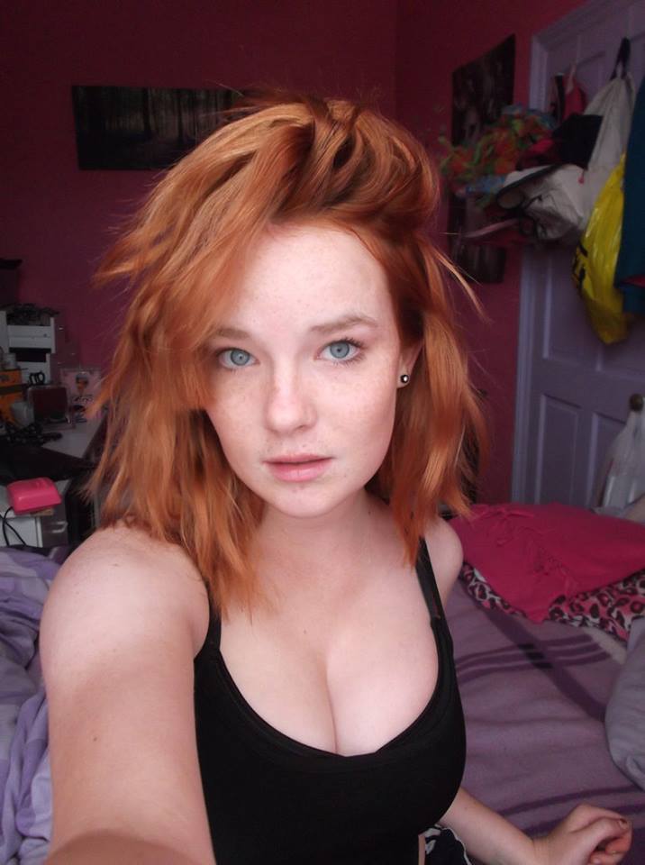 Incredible Grey Eyed Redhead Selfie Pic Redhead Next