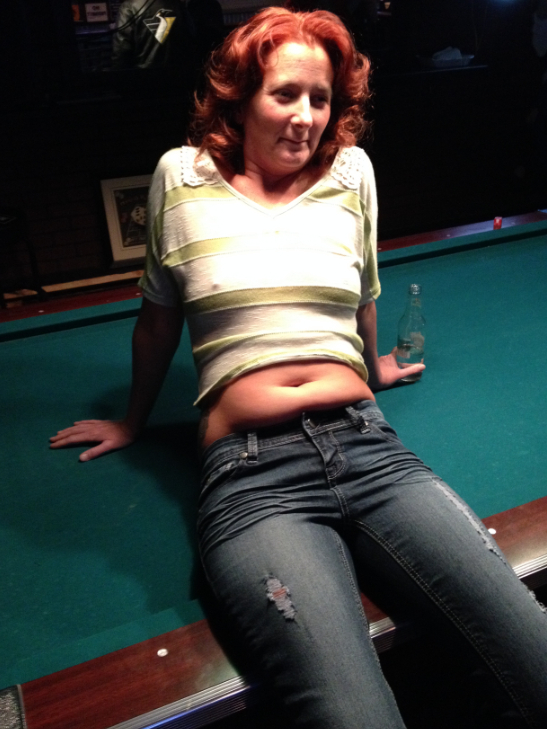 Sexy Redhead On Pool Table Redhead Next Door Photo Gallery