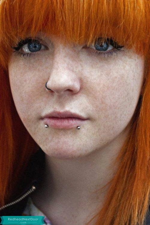 redhead freckles eyes freckle deviantart pale piercings charming check tongue skin redheads ginger belly button door loading rings redheadnextdoor