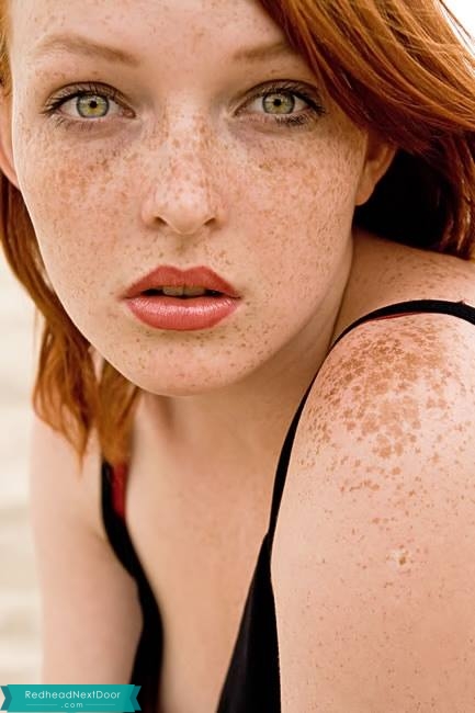 lovely freckles.